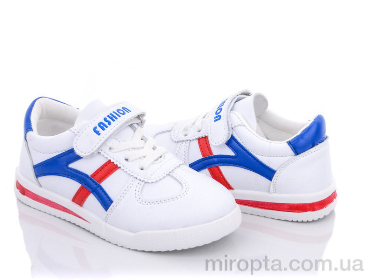 Кросівки Y69-A01 white-blue р: 26-31, в упаковці: 6 пар, купити тільки гуртом - 714501