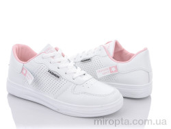Кросівки 176-3 white-pink р: 36-40, в упаковці: 8 пар, купити тільки гуртом