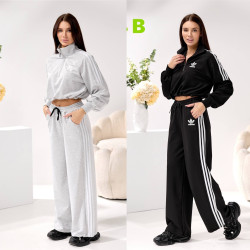 Спортивний костюм жіночий, двунитка, пеньє, м.174В (Розмір: 42-50 ), 2 кольори, в упаковці 5 штук №347254