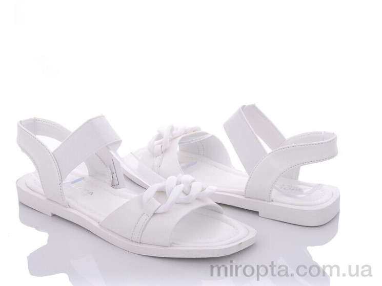 Босоніжки 197-126 white р: 36-41, в упаковці: 8 пар, купити тільки гуртом - 758439