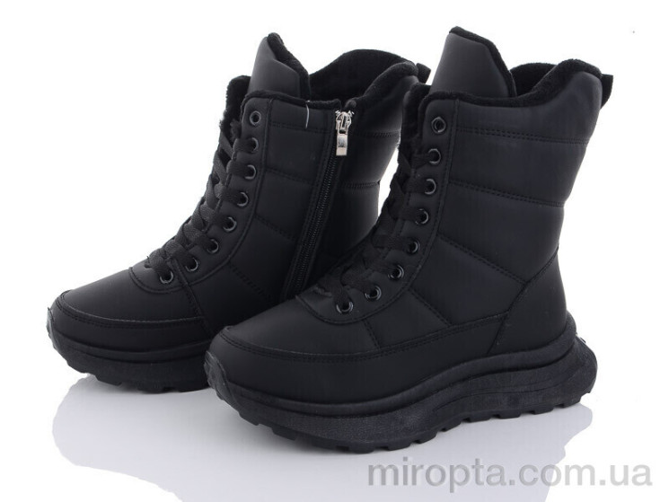 Черевики 176-31 black р: 36-41, в упаковці: 8 пар, купити тільки гуртом - 890736