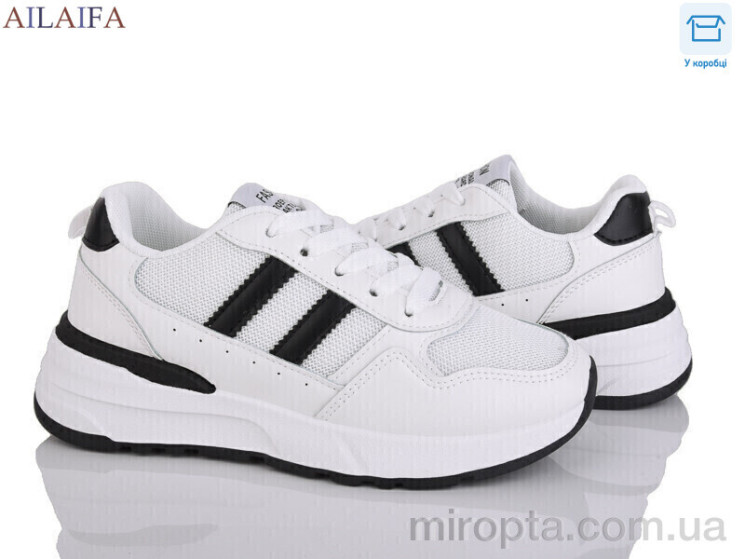 Кросівки N12 white-black р: 36-41, в упаковці: 8 пар, купити тільки гуртом - 1169798