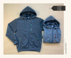 Кофта спортивна чоловіча трикотаж/байка (Розмір: М-4XL) в упаковці 6 штук різного кольору №165780