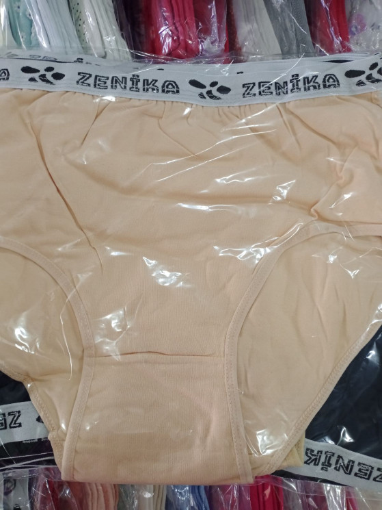 Труси жіночі, котон, (р. M, L, XL, 2XL, 3XL ), 6 кольорів,  в упаковці 12 шт. №317624 - 