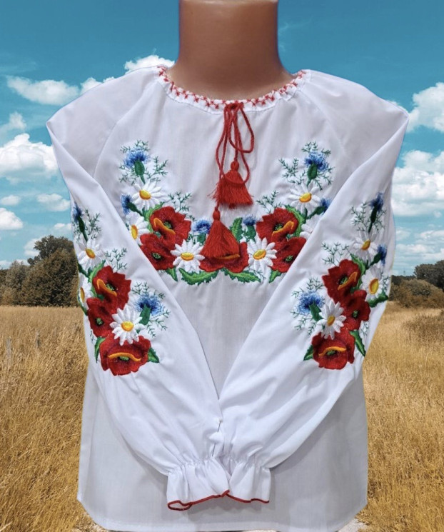 Вишиванка дитяча (розміри: зріст 98-116) в упаковці 4 штуки №306092 - Delux 909