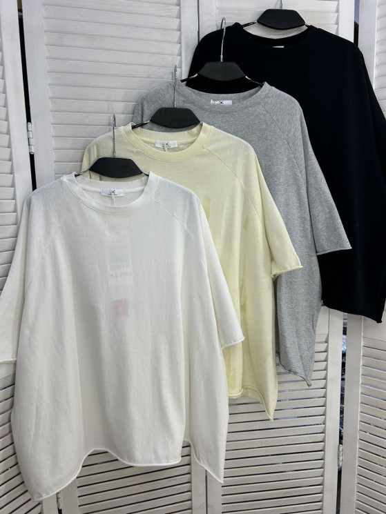 Футболка жіноча "71831" котон (р: one size) 4 кольори, в упаковці 5 шт. №385999 - Mercury SE927