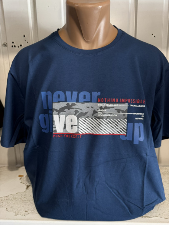 Футболка чоловіча, трикотаж (р: 3ХL,4XL,4XL,5XL,6XL) 6 кольорів, в упаковці 5 шт. №384894 - Turkey SE897