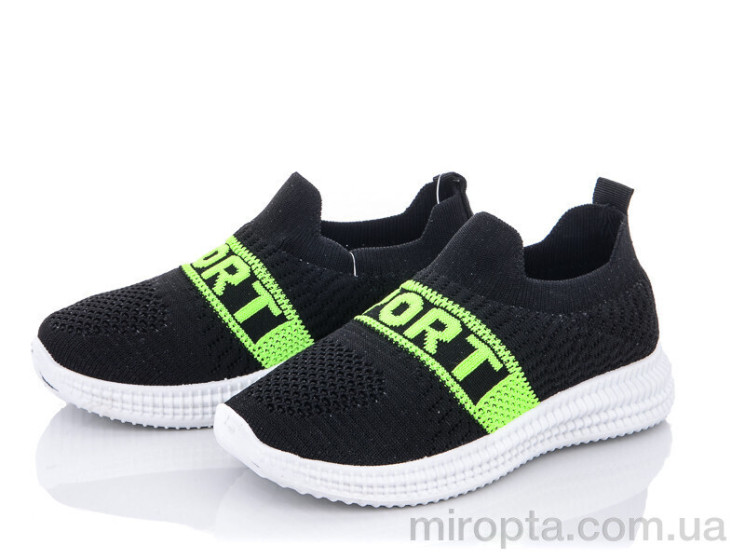 Кросівки 45-93 black р: 31-36, в упаковці: 8 пар, купити тільки гуртом - 763941