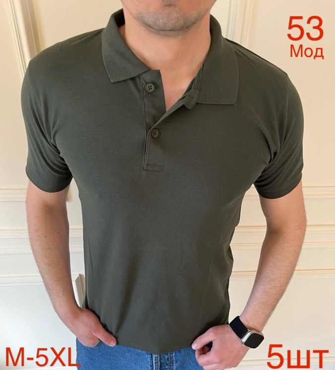 Футболка поло Lacoste  чоловіча, м.53, (р. M–5XL),  8 кольорів, в упаковці 5 штук №751328 - Nadiyka BG/PO2161-2162
