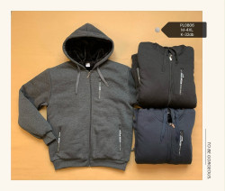 Кофта спортивна чоловіча трикотаж/на хутрі PL0806 (Розмір: М-4XL) в упаковці 6 штук різного кольору №165781