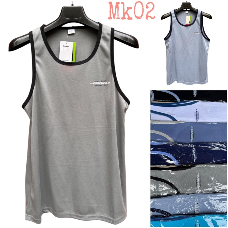 Майка чоловіча "02" (р: 48-56) мікс кольорів, в упаковці 10 шт. №369167 - NikolayNolen