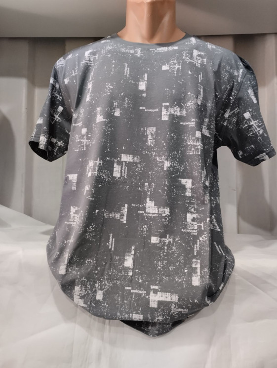 Футболка чоловіча, батал (р: 2XL-6XL) 6 кольорів, в упаковці 5 штук, №751750 - Stinger WE1120