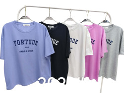 Футболка жіноча, котон (розмір: L-2XL ), мікс кольорів, в упаковці 6 штук №344633