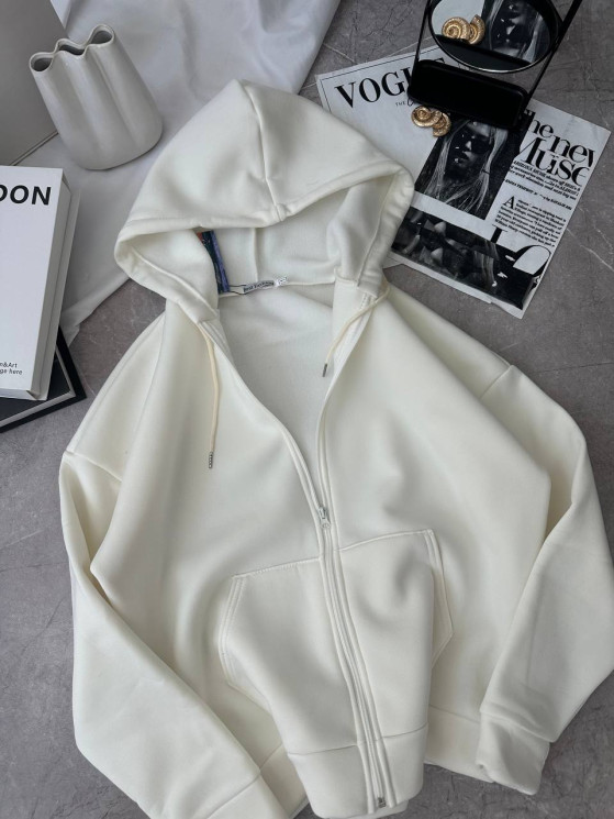 Кофта жіноча, трьохнитка на флісі, м. 052 (р: 42-46, 48-54) №714477 - GrandFashion AV4663 м. 052