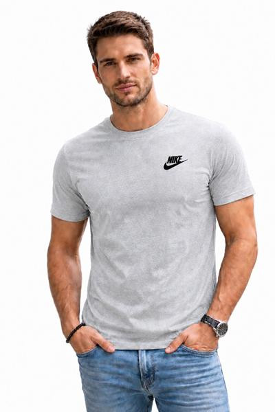 Футболка чоловіча #AL161 на літо (р. 2XL-6XL), в упаковці 5 шт. сірого кольору №531700 - Riza
