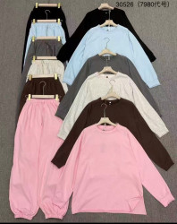 Костюм жіночий, трикотаж, м.30526 (р. M-XL ), 6 кольорів, в упаковці 3 штуки №346737