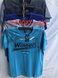 Футболка чоловіча "А030" котон (р: XL-5XL) мікс кольорів, в упаковці 10 шт. №366497