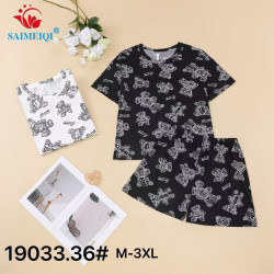 Піжама жіноча  м.19033.36 (р.M-3XL) 2 кольора в упаковці 5 штук №754502