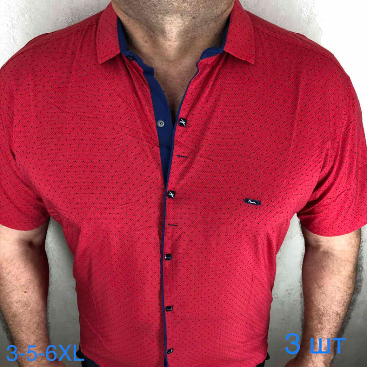 Сорочка Paul Semih р 3XL-6XL Чоловіча M084 red - Nadiyka BG/PO2161-2162