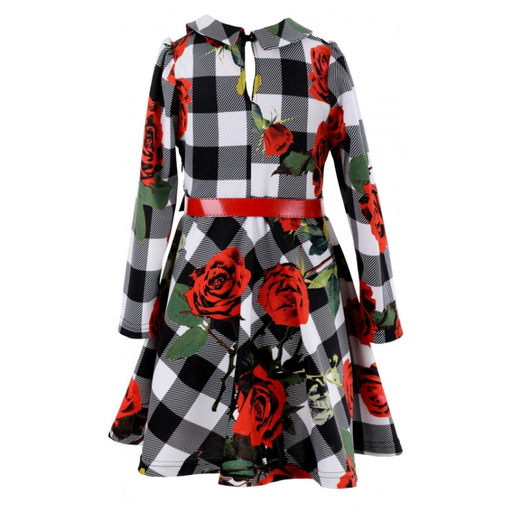 Сукня дитяча, трикотаж "1521"(р: 104-122 см) в упаковці 4 шт №356114 - Kuzya WE1041