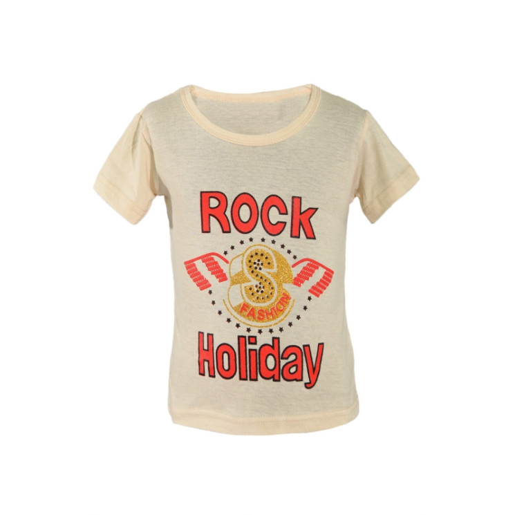 Футболка дитяча ROCK трикотаж (Р.110-122 см, 5-7 років) в упаковці 3 шт. №353149 - Kuzya WE1041