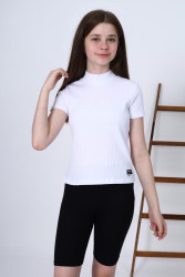 Футболка дитяча шкільна, рубчик, м.5177 (р: 128-164), 3 кольори, в упаковці 4 шт №316924