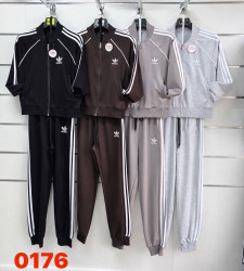 Спортивний костюм жіночий, двунитка, пеньє, м.0176 (Розмір: 42-50 ), 4 кольори, в упаковці 5 штук №347256