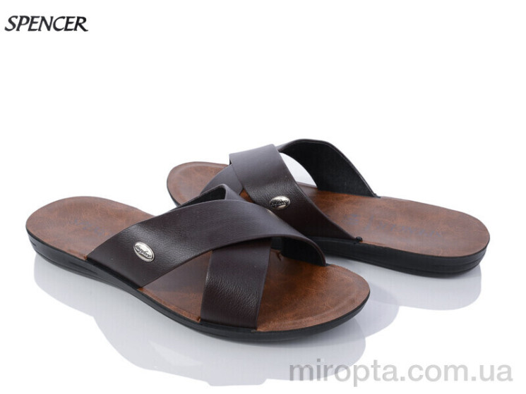 Шльопанці 3404 brown р: 41-46, в упаковці: 6 пар, купити тільки гуртом - 945682
