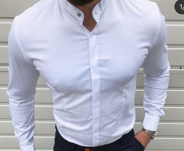 Сорочка Varetti р S-2XL Чоловіча S1316 white - NikNumbers SE1041-1042
