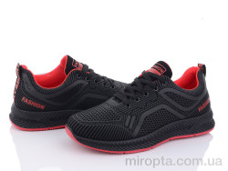 Кросівки 197-142 black-red р: 40-45, в упаковці: 8 пар, купити тільки гуртом