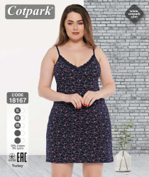 Нічна сорочка жіноча "18167" коттон (р: XL,2XL,3XL) упаковка 3 шт. №363155