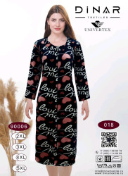 Халат жіночий, двусторонній велюр, м.90006-018 (Розмір: 2XL-5XL), в упаковці 4 штуки №320460