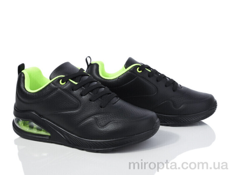 Кросівки 20-1032-1 black-green р: 36-41, в упаковці: 8 пар, купити тільки гуртом - 969347