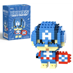 Конструктор BRICKS "Супергерої" Капітан Америка м.F3025 (висота 6 см)  №753337