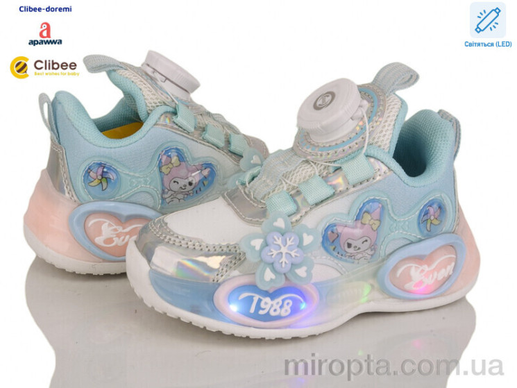 Кросівки EA368 blue LED р: 22-27, в упаковці: 6 пар, купити тільки гуртом - 1092687