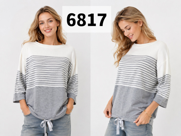 Кофта жіноча "6817" трикотаж (р: 48-56) в упаковці 5 шт. №387051 - Natasha SE669
