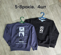 Світшот дитячий, двохнитка (р. 5-8 років) 2 кольори в упаковці 4 шт. №602037