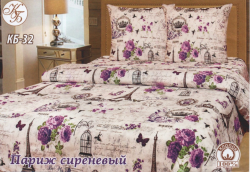 Постільна білизна (розмір Євро середній) Париж №527029