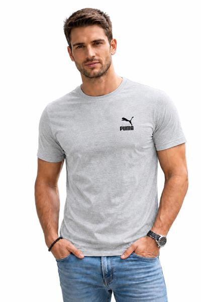 Футболка чоловіча #AL160 на літо (р. 2XL-6XL), в упаковці 5 шт. сірого кольору №531701 - Riza