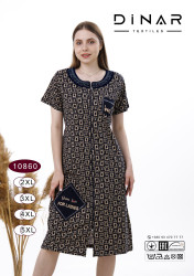 Халат жіночий, трикотаж, м.10860 (р. 2XL-5XL), в упаковці 4 штуки №331037
