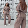 Костюм жіночий "двійка" в стилі Zara, льон бохо м. 098 (р: 48-50, 52-54, 56-58) №823130 - 