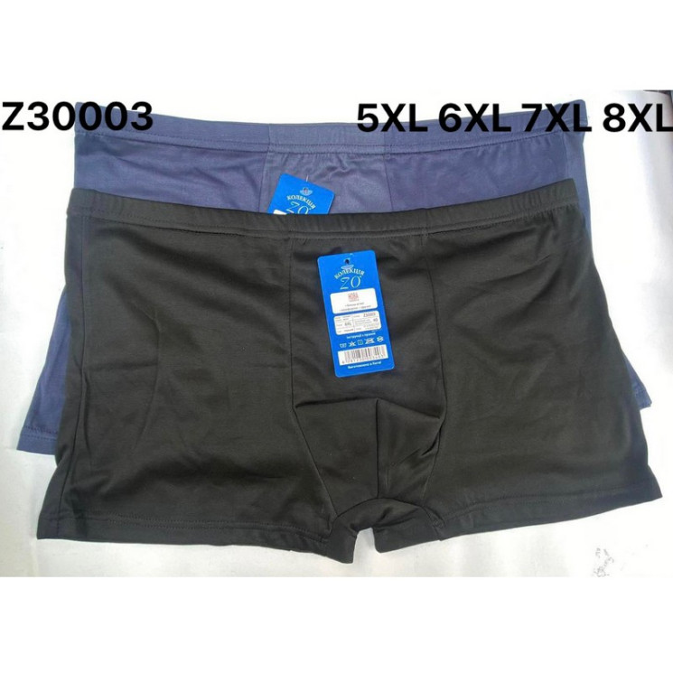 Труси чоловічі, бамбук, м.Z30003 (розмір: 5XL-8XL), мікс кольорів, в упаковці 18 шт. №338311 - VanKiey 434