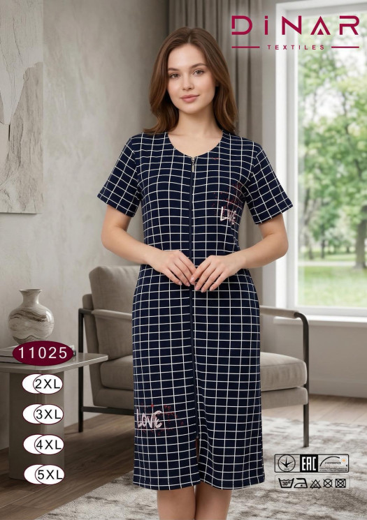 Халат жіночий "11025" віскоза (р: 2XL-5XL) в упаковці 6 шт. №385120 - Saturn UG 241