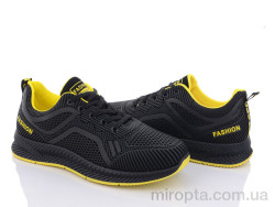 Кросівки 197-142 black-yellow р: 40-45, в упаковці: 8 пар, купити тільки гуртом
