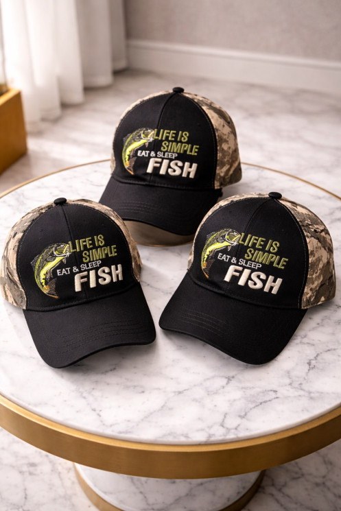 Бейсболка чоловіча FISH, котон (Розмір: 56-58), в упаковці 5 штук №345456 - Great