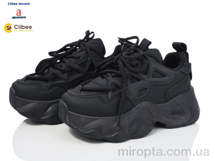 Кросівки N828 black р: 35-40, в упаковці: 6 пар, купити тільки гуртом - 991472