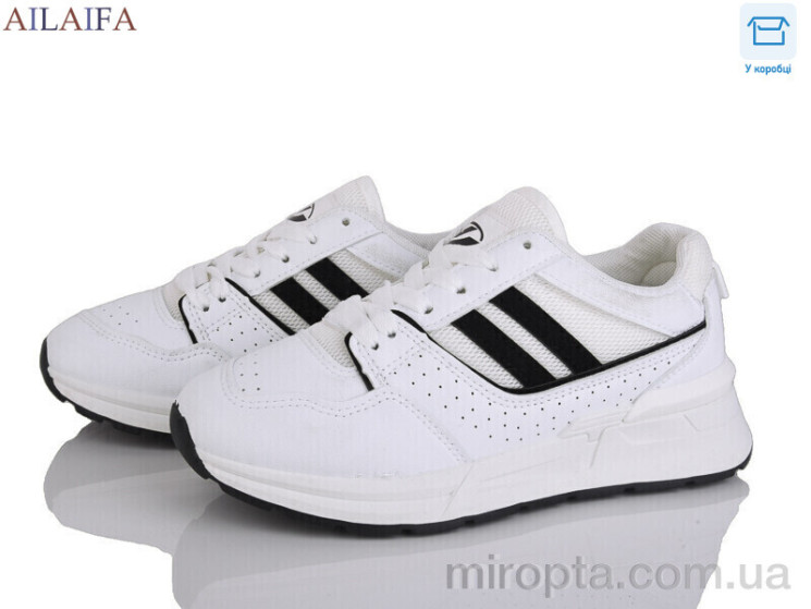 Кросівки MX810 white-black р: 36-41, в упаковці: 8 пар, купити тільки гуртом - 1164406