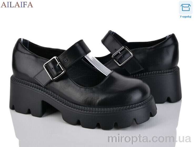 Туфлі B31 black р: 36-41, в упаковці: 8 пар, купити тільки гуртом - 1164393