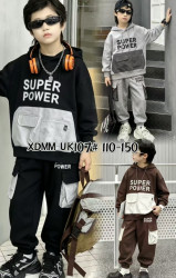 Спортивний костюм дитячий, двунитка, м. UK107 (Розмір: 110-150 ), 3 кольори, в упаковці 5 штук №347584