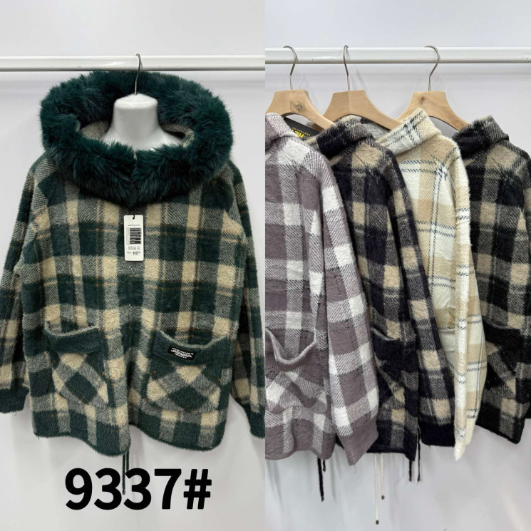Кардиган жіночий, альпака, м.9337 (р. 62-64 ), мікс кольорів, в упаковці 5 штук №338059 - Vanda SE1013